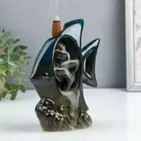 Подставка для благовоний TAKE IT EASY &laquo;Рыбка&raquo;, набор благовоний конусы, стелющийся дым, 6.7&times;5.1&times;4.3 см