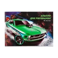 Альбом для рисования Calligrata, А4, 40 листов на скрепке, МИКС