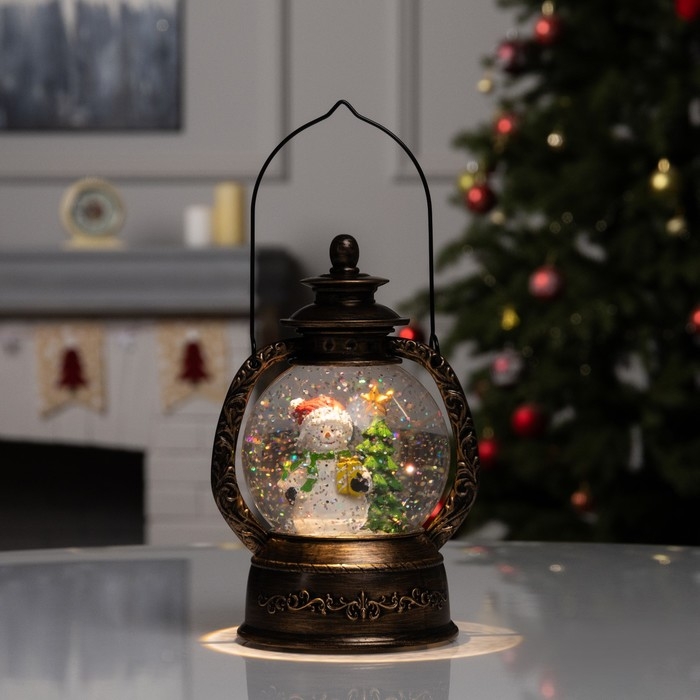 Фигура светодиодная  Фигура светодиодная "Снеговик" 20х14х11 см, батарейки ААx3 (не в комплекте), USB, свечение тёплое белое