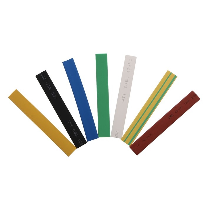 Термоусаживаемая трубка 8/4 набор (7 цветов по 3 шт, 10 cм), 21 шт Термоусаживаемая трубка 8/4 набор (7 цветов по 3 шт, 10 cм), 21 шт