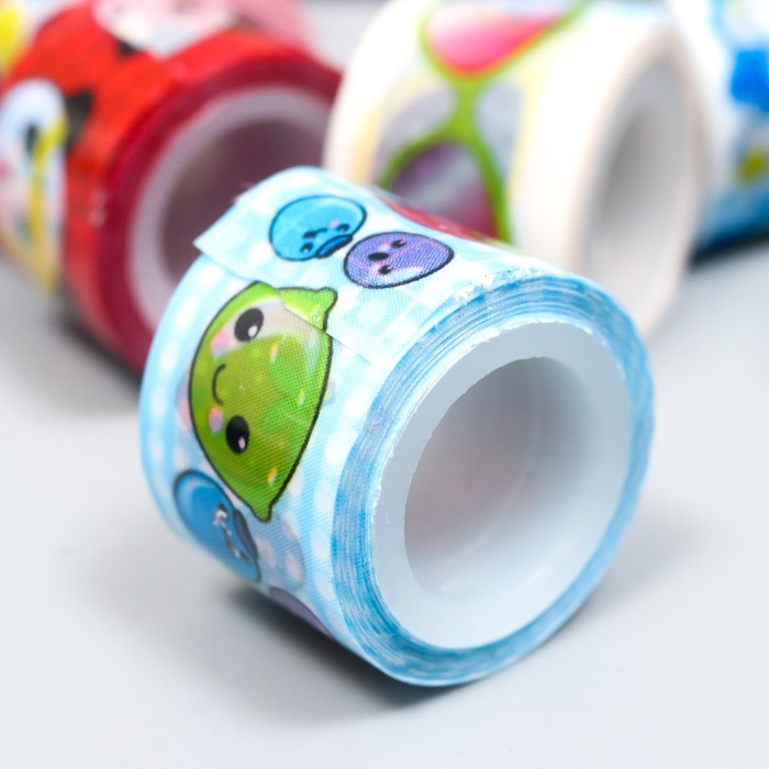 Клейкая лента пластик в банке (набор 40 шт) цвета МИКС, 1,2 смх2,8 м, 6,5х10х10 см Клейкая лента пластик в банке (набор 40 шт) цвета МИКС, 1,2 смх2,8 м, 6,5х10х10 см