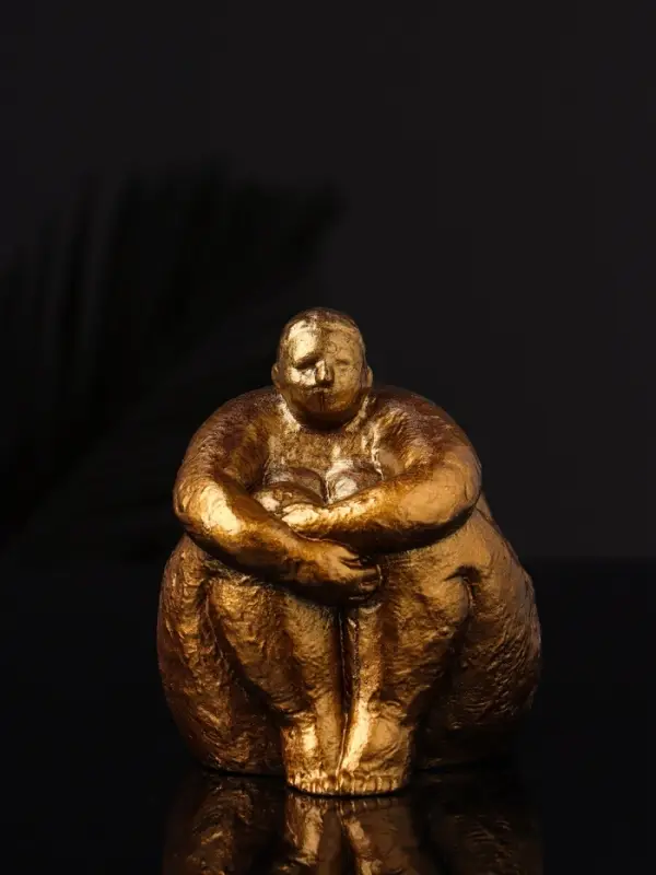 Фигурка гипс &laquo;Дама&raquo;, 9&times;8&times;8 см, под бронзу