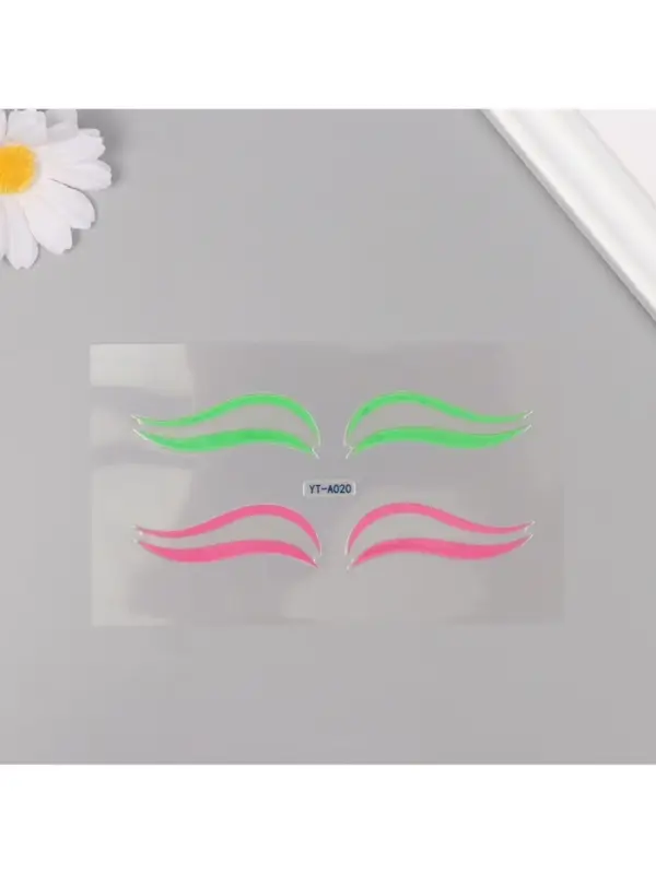 Наклейка на лицо &laquo;Стрелки для глаз. Двойка&raquo;, 13&times;13.5 см