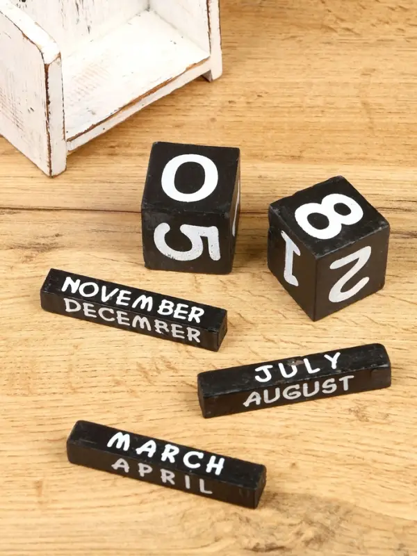 Календарь настольный «Парусник», 18×10.5×5.5 см, дерево, розовый