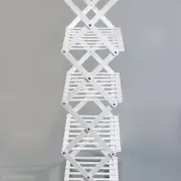 Стеллаж универсальный, 5 полок, 50&times;25&times;89 см, напольный, открытый, белый, Greengo