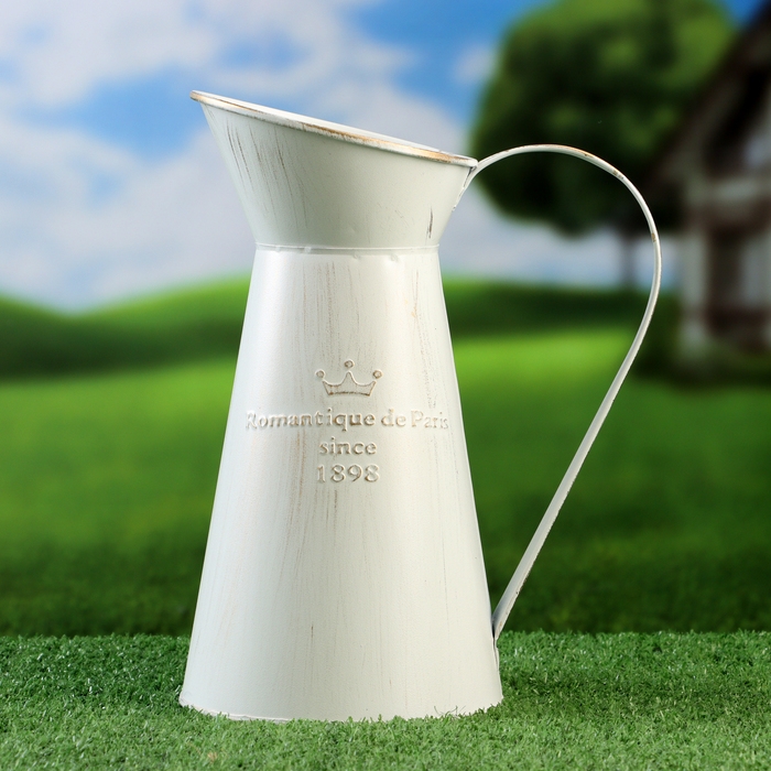 Кашпо  Кашпо "Кувшин Ноель" голубое, 14х20х27см