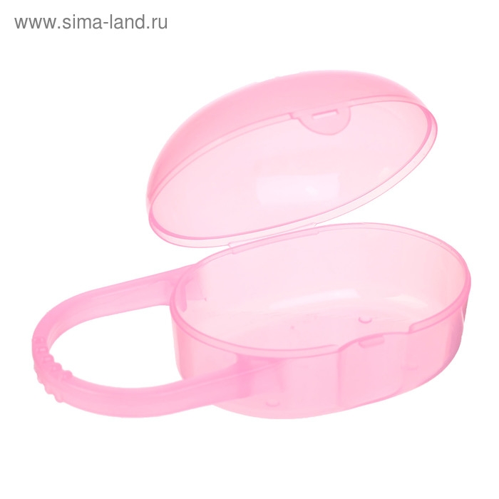 Контейнер для хранения и стерилизации детских сосок и пустышек, цвет розовый Контейнер для хранения и стерилизации детских сосок и пустышек, цвет розовый