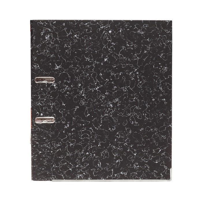 Папка-регистратор 50 мм, А4, Calligrata, эконом мрамор, нижний металлический кант, черная Папка-регистратор 50 мм, А4, Calligrata, эконом мрамор, нижний металлический кант, черная
