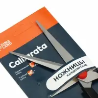Ножницы канцелярские, 15.5 см, &laquo;Стандарт&raquo;, пластиковые ручки, европодвес