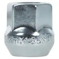 Гайка колесная M12x1,25x21, конус, ключ 17, открытая, хром для а/м Daewoo/Chevrolet