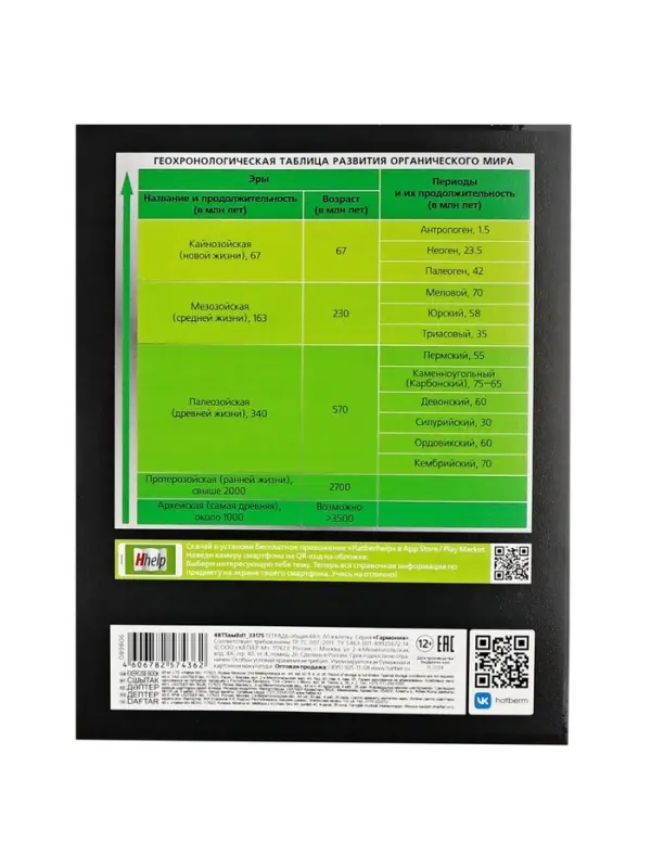 Тетрадь 48 листов в клетку «Гармония» БИОЛОГИЯ, обложка мелованный картон, выборочный лак, с интерактивным справочником, блок офсет Тетрадь 48 листов в клетку «Гармония» БИОЛОГИЯ, обложка мелованный картон, выборочный лак, с интерактивным справочником, блок офсет