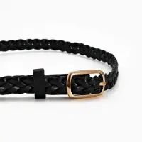 Ремень жен 03-01-01-01, Июнь2501, 1,8*0,3*110 см, без винта, пряж золото, 1 прокол, черный   1090311