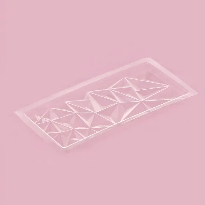 Форма для шоколада «Геометрия», пластик, 20,5×10×1 см, прозрачная