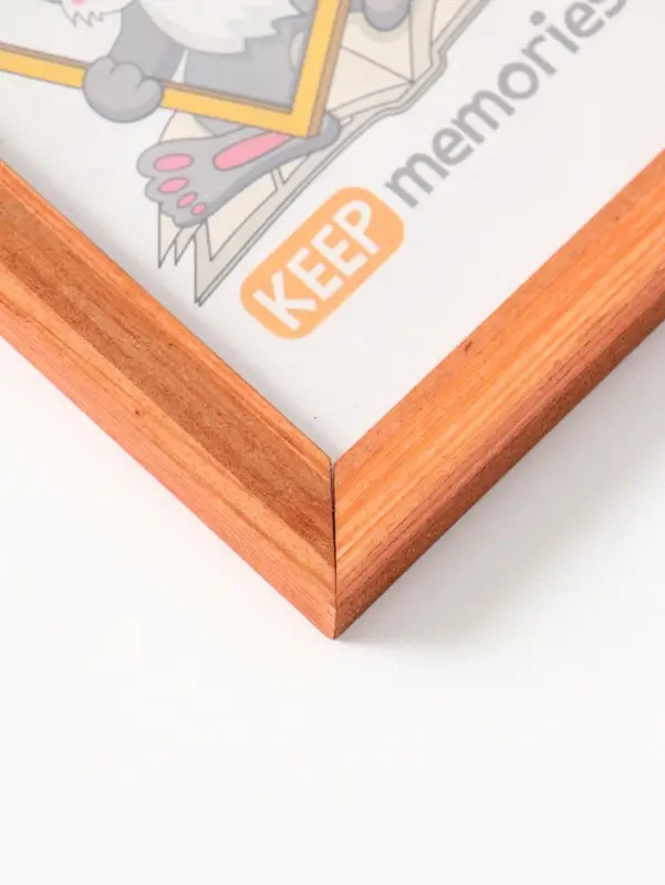 Фоторамка дерево 10х15 см, орех №2 (пластиковый экран)