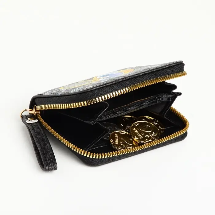 Кошелёк на молнии, чёрный