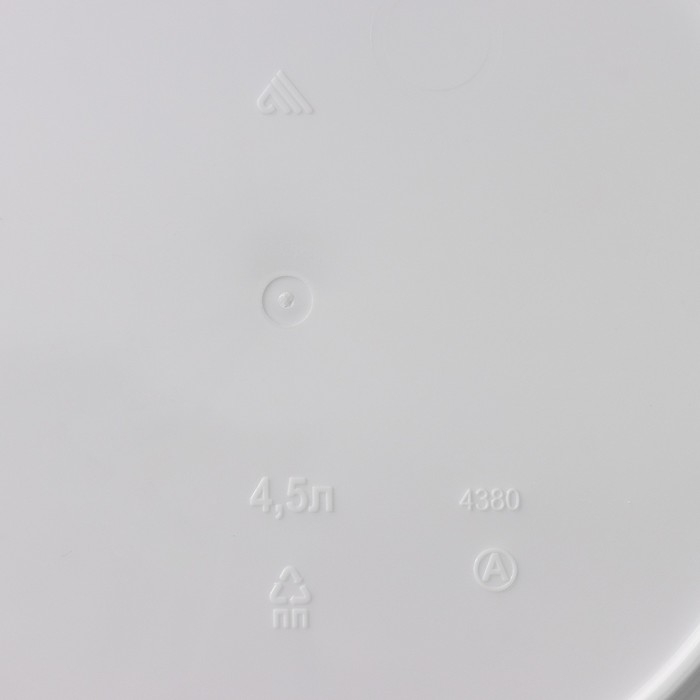 Кашпо для цветов со вставкой «Линель», 4,5 л, d=19 см, h=19 см, пластик, белое