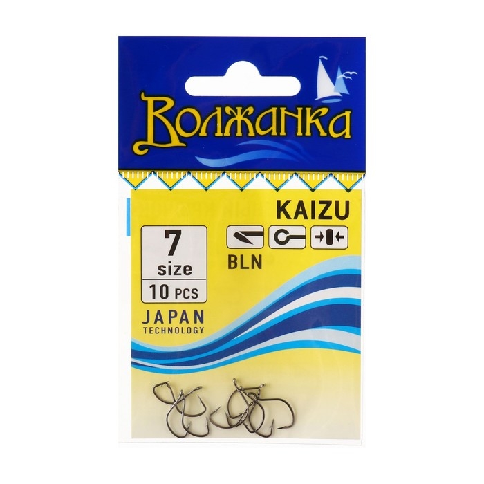 Крючки  Крючки "Волжанка" Kaizu № 7, 10 шт