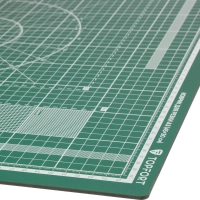 Коврик для резки Topfort 3х-слойный А3 (45х30см), 2х-сторонний, зеленый