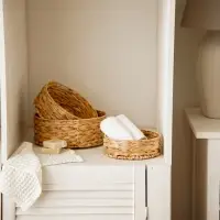 Корзины для хранения SL Home, плетёные, ручной работы, 3 шт.: 21&times;21&times;7 см, 25&times;25&times;10 см, 29&times;29&times;11 см