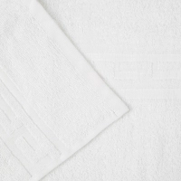 Набор полотенец махровых Luscan/бордюр 380г/м2, 70х130 белый, 10 шт/уп