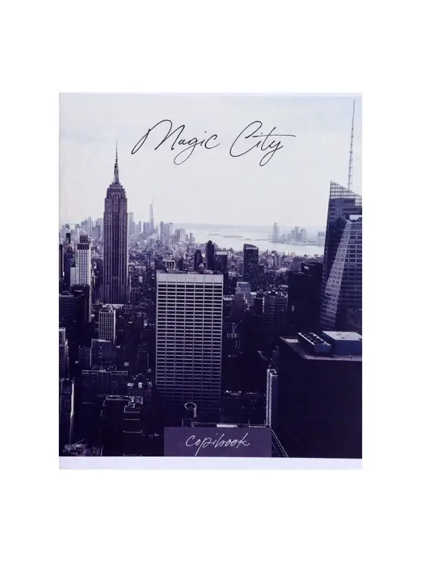 Тетрадь 48 листов в клетку Calligrata «Города», обложка мелованный картон, серые листы, МИКС Тетрадь 48 листов в клетку Calligrata «Города», обложка мелованный картон, серые листы, МИКС