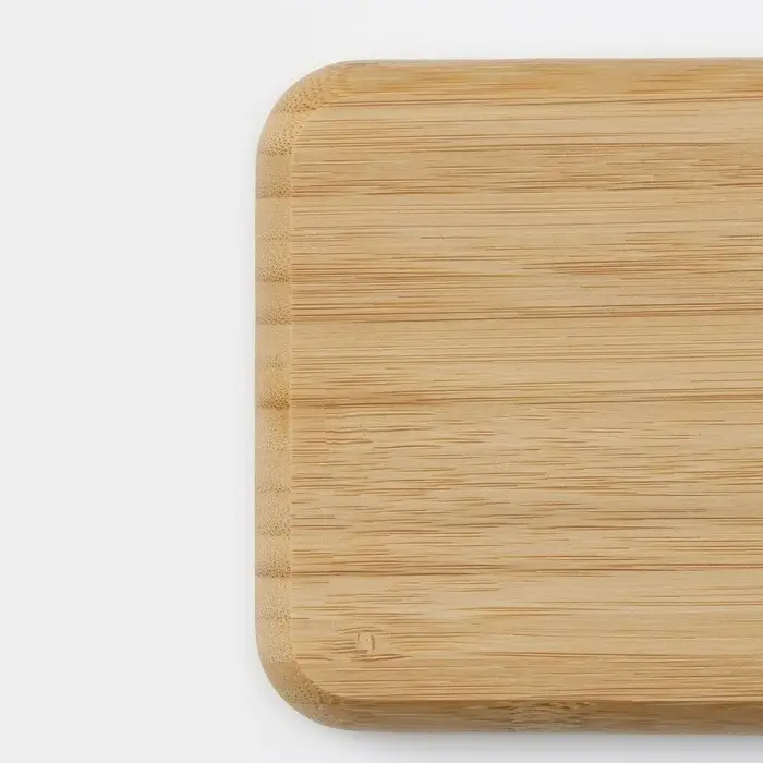 Менажница Striata, 2 секции, 17&times;9.5 см, бамбук, бежевая, форма МИКС