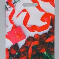 Пакет подарочный &laquo;Подарок для неё&raquo;, полиэтиленовый с вырубной ручкой, 29&times;40 см, 35 мкм