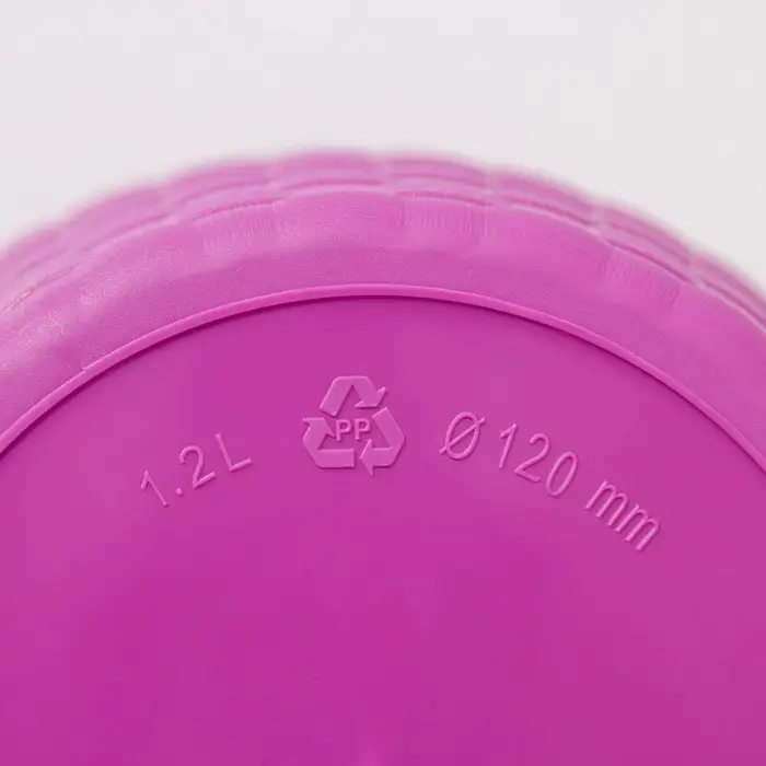 Горшок для цветов с поддоном &laquo;Ротанг&raquo;, 1.2 л, d=13 см, h=12 см, пластиковый, сиреневый