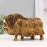 Фигурка полистоун &laquo;Овцебык&raquo;, золотой 27&times;9.5&times;16.8 см