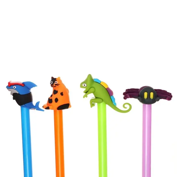 Ручка - прикол гелевая Calligrata «Зверушки», МИКС