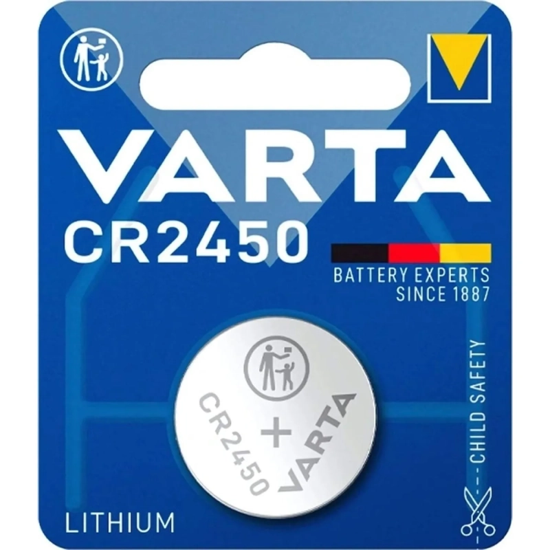 Батарейка Varta ELECTRONICS CR2450 1шт Lithium 3V (6450) (1/10/100)