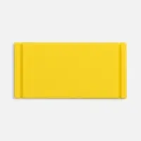 Лейбл из ПВХ Dzeta, XS, желтый