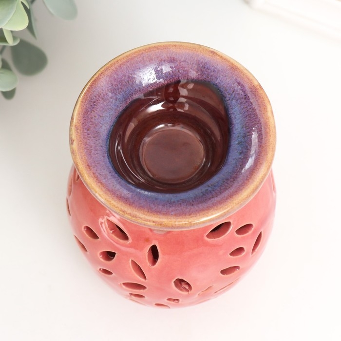 Аромалампа керамика Аромалампа керамика "Цветочный узор" МИКС 10,5х7,5х7,5 см