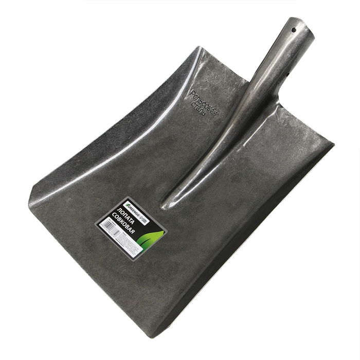 Лопата совковая, тулейка 40 мм, рельсовая сталь, без черенка, Greengo Лопата совковая, тулейка 40 мм, рельсовая сталь, без черенка, Greengo