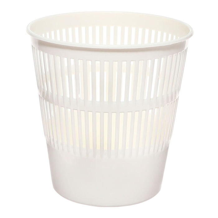 Корзина для бумаг ErichKrause Classic, 9 литров, сетчатая, пластиковая, белая Корзина для бумаг ErichKrause Classic, 9 литров, сетчатая, пластиковая, белая