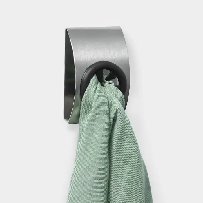 Крючок - держатель самоклеящийся SAVANNA Chrome Loft, для салфеток и полотенец, металл, 3&times;8&times;5 см, хромированный