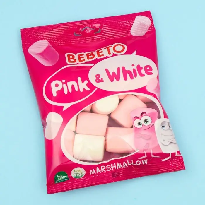 Суфле маршмеллоу BEBETO PINK&WHITE, 60 г