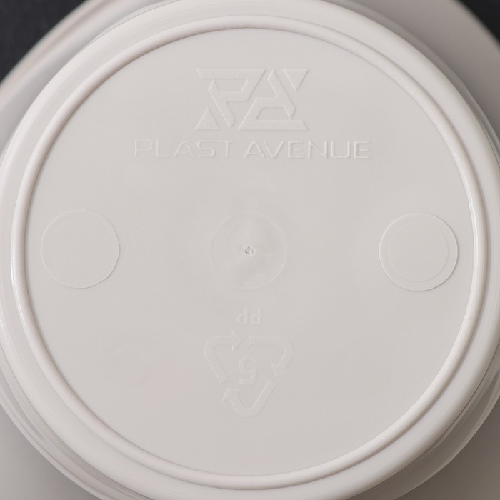 Кашпо для цветов со вставкой «Лагуна», 600 мл, d=13 см, h=9 см, цвет бежевый Кашпо для цветов со вставкой «Лагуна», 600 мл, d=13 см, h=9 см, цвет бежевый