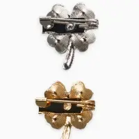 Брошь &laquo;Клевер&raquo;, сапфировый, МИКС, (неделимая фасовка 12 шт. цена за шт.)