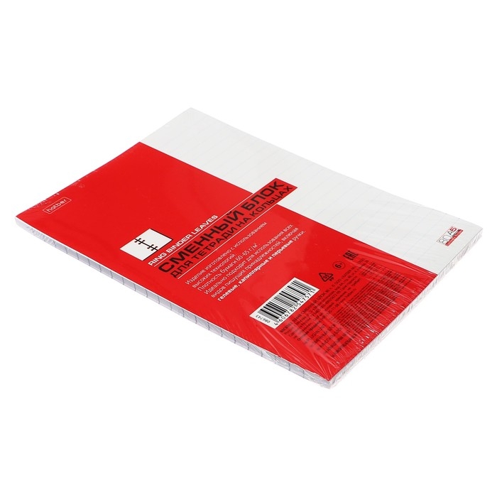 Сменный блок для тетрадей на кольцах А5, 80 листов в линейку, в индивидуальной упаковке, блок 60 г/м2 Сменный блок для тетрадей на кольцах А5, 80 листов в линейку, в индивидуальной упаковке, блок 60 г/м2