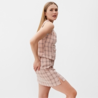 Жилет женский MINAKU: Casual Collection цвет клетка розовый, р-р 50