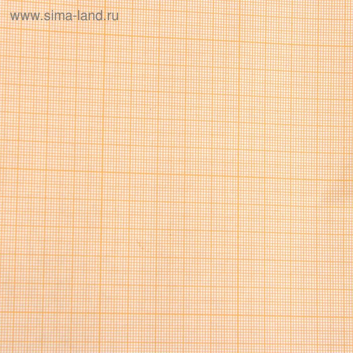 Бумага масштабно-координатная, ширина 878 мм, в рулоне 10 метров, 40 г/м², оранжевая