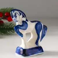 Фигурка фарфор гжель &laquo;Конь Щеголь&raquo;
