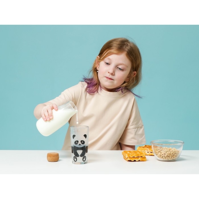 Стакан высокий для молока Доляна «Панда», 230 мл Стакан высокий для молока Доляна «Панда», 230 мл