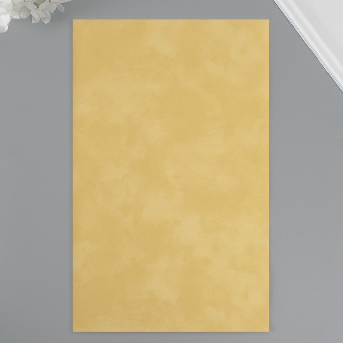 Лист для творчества иск.кожа Лист для творчества иск.кожа "Масло. Матовый" жёлтый лист 33х20 см толщина 0,74 мм