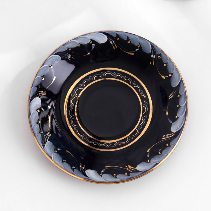 Блюдце Блюдце "Каракум", d-13см, кобальтовая глазурь