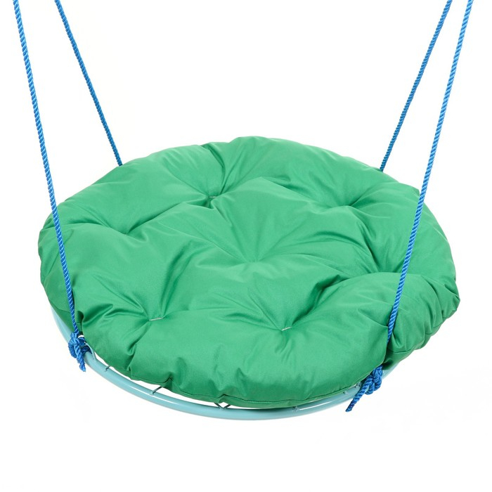 Качели Качели "Гнездо" с подушкой d 90 см, макс нагрузка 80 кг, зеленая подушка