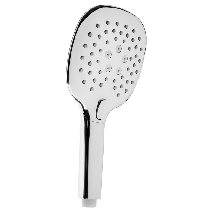 Душевая лейка ZEIN Z420, кнопочная, пластик, 3 режима, цвет хром