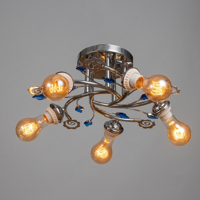 Люстра Люстра "Бэлл" БП 5х40Вт Е27 Хром МОДЕЛЬ: 2612356