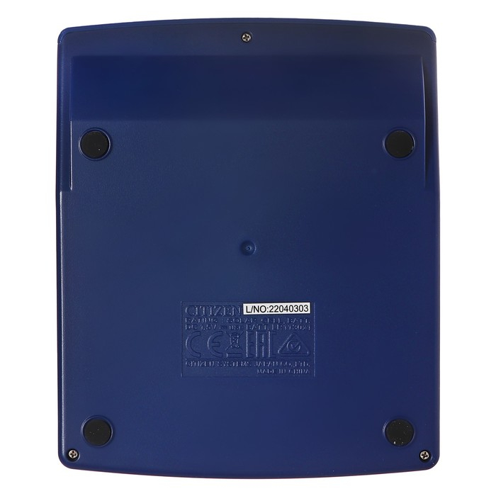 Калькулятор настольный Citizen  Калькулятор настольный Citizen "SDC-810NR", 10-ти разрядный 102 х 124 х 25, двойное питание, синий